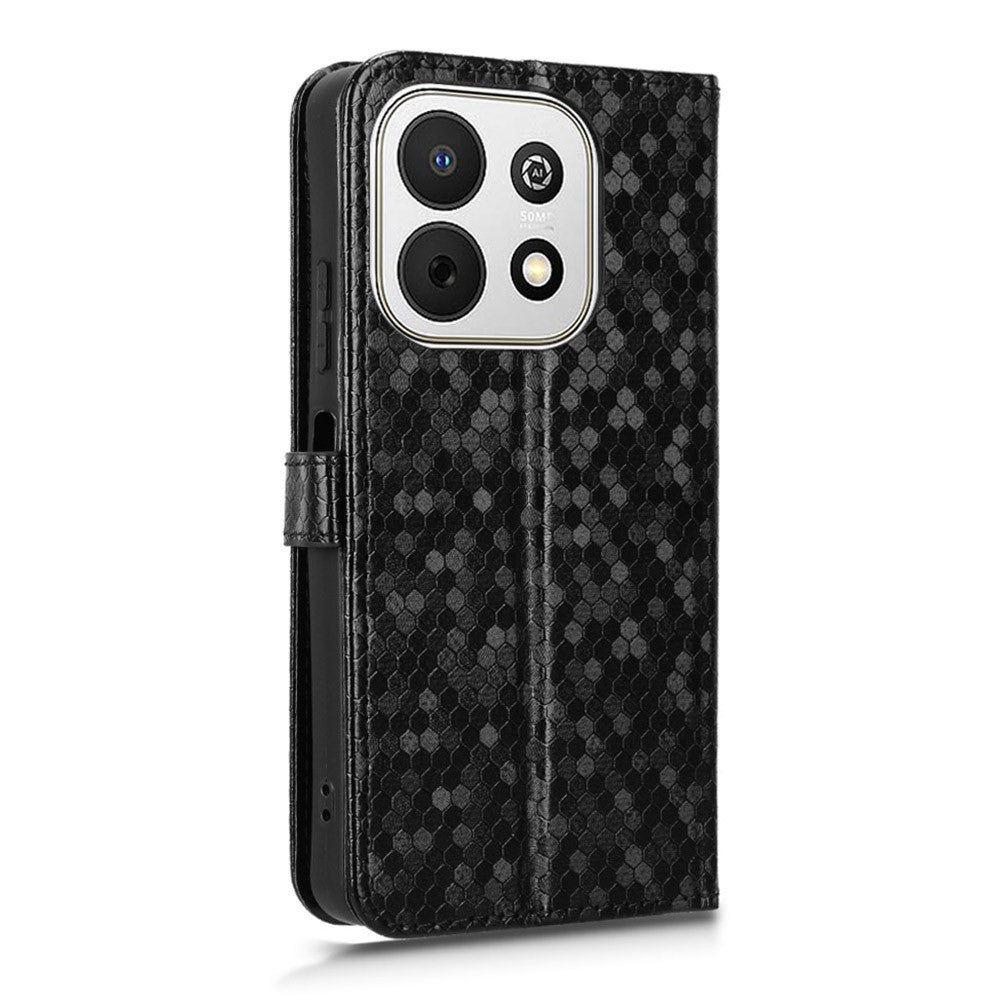 Huawei nova Y74 4G plånboksfodral prickmönster tryckt PU-lädermobilfodral med handledsrem