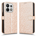 Huawei nova Y74 4G plånboksfodral prickmönster tryckt PU-lädermobilfodral med handledsrem