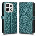 Huawei nova Y74 4G plånboksfodral prickmönster tryckt PU-lädermobilfodral med handledsrem