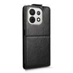 Huawei Nova Y74 4G Stativskal Magnetiskt Spänne Vertikalt Flip Lädermobilskal med Korthållare