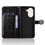 For Honor X7e 4G Wallet Case Dot Pattern Imprint PU Leather Phone Cover with Wrist Strap