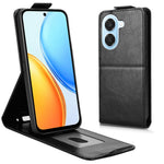 For Honor X7e 4G / Play 80 Plus 5G Stand Case Magnetic Clasp Vertical Flip Leather Phone Cover with Card Holder