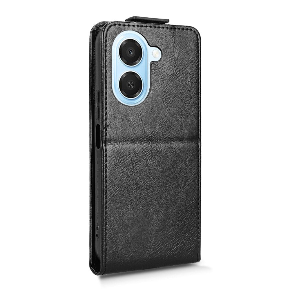 For Honor X7e 4G / Play 80 Plus 5G Stand Case Magnetic Clasp Vertical Flip Leather Phone Cover with Card Holder