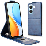 For Honor X7e 4G / Play 80 Plus 5G Stand Case Magnetic Clasp Vertical Flip Leather Phone Cover with Card Holder