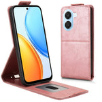 For Honor X7e 4G / Play 80 Plus 5G Stand Case Magnetic Clasp Vertical Flip Leather Phone Cover with Card Holder