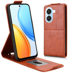 For Honor X7e 4G / Play 80 Plus 5G Stand Case Magnetic Clasp Vertical Flip Leather Phone Cover with Card Holder