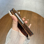 For Huawei Pura X Max Case with Screen Protector Bow Pattern Glitter PC Shockproof Protective Cover