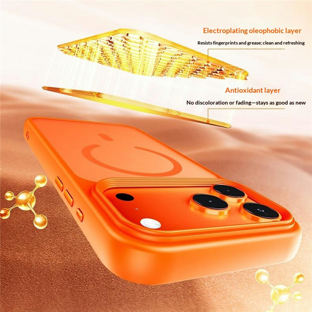 For iPhone 18 Pro / 17 Pro Magnetic Case Skin-Feel Rubberized PC + TPU Phone Cover Compatible with MagSafe