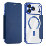 Til iPhone 18 Pro Max Magnetisk Etui RFID Blokerende Kortholder Læder Telefoncover med Linsefilm