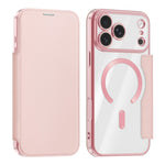 Til iPhone 18 Pro Max Magnetisk Etui RFID Blokerende Kortholder Læder Telefoncover med Linsefilm