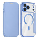 Til iPhone 18 Pro Max Magnetisk Etui RFID Blokerende Kortholder Læder Telefoncover med Linsefilm