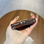 For Huawei Pura X Max Case Shockproof Woven Texture Leather + PC Protective Cover with Screen Protector
