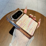 For Huawei Pura X Max Case Shockproof Woven Texture Leather + PC Protective Cover with Screen Protector