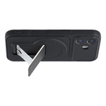 For iPhone 17 Case Invisible Kickstand Rubberized Acrylic + TPU Shockproof Phone Cover