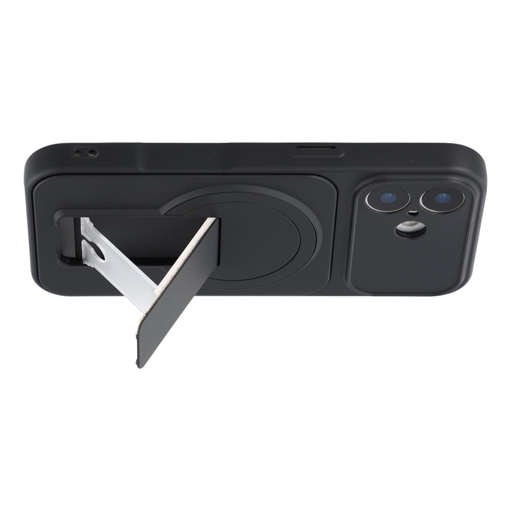 For iPhone 17 Case Invisible Kickstand Rubberized Acrylic + TPU Shockproof Phone Cover