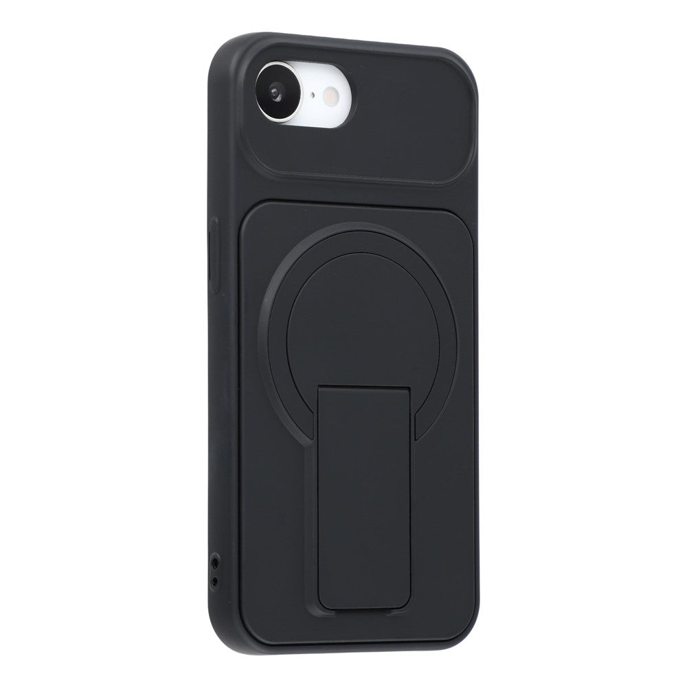 Til iPhone 17e / 16e cover Usynlig støttefod Gummibelagt akryl + TPU Stødsikkert telefoncover