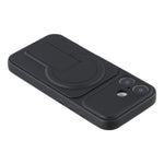 For iPhone 16 Case Invisible Kickstand Rubberized Acrylic + TPU Shockproof Phone Cover