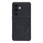 Til Samsung Galaxy S25 Cover Usynligt Støtteben Gummibelagt Akryl + TPU Stødsikkert Telefoncover