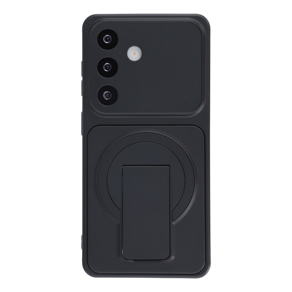 Til Samsung Galaxy S25 Cover Usynligt Støtteben Gummibelagt Akryl + TPU Stødsikkert Telefoncover