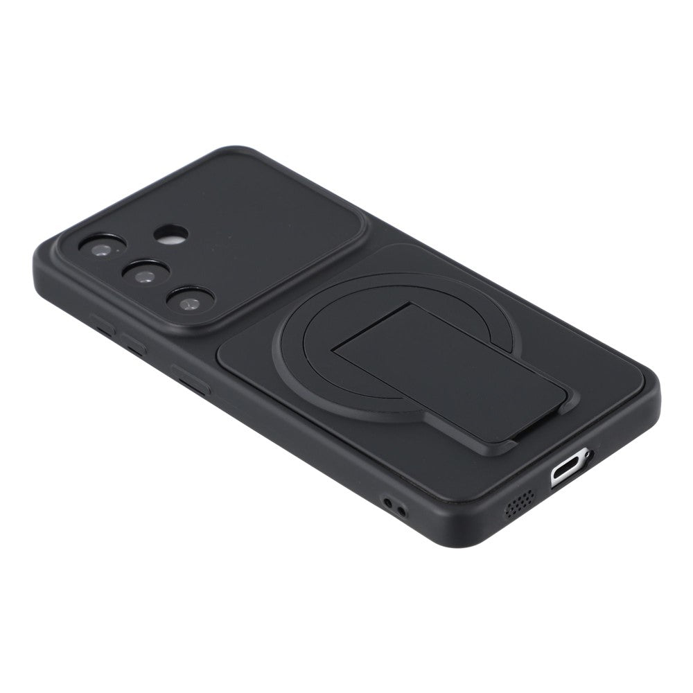 Til Samsung Galaxy S25 Cover Usynligt Støtteben Gummibelagt Akryl + TPU Stødsikkert Telefoncover