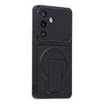 For Samsung Galaxy S26+ Case Invisible Kickstand Rubberized Acrylic + TPU Shockproof Phone Cover