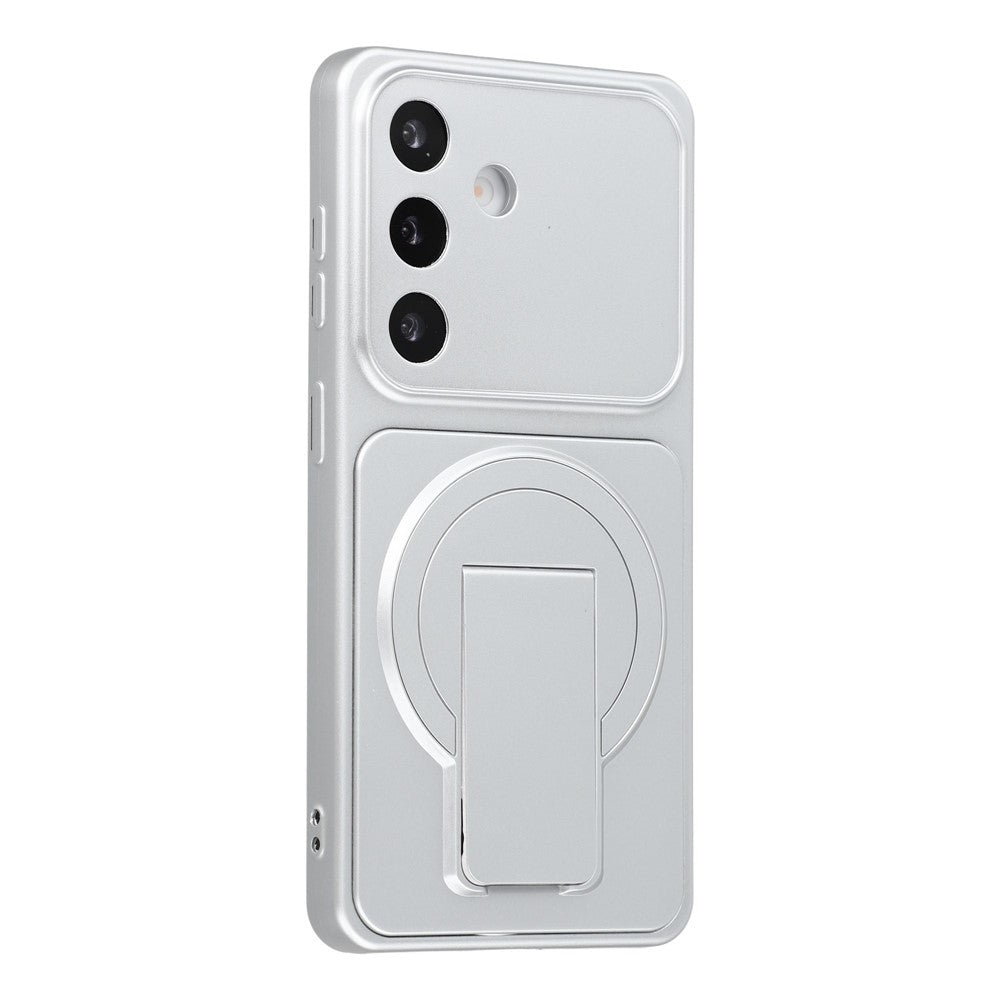 For Samsung Galaxy S26+ Case Invisible Kickstand Rubberized Acrylic + TPU Shockproof Phone Cover