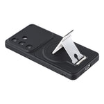 Til Samsung Galaxy S25+ Cover Usynlig Støttefod Gummibelagt Akryl + TPU Stødsikkert Telefoncover