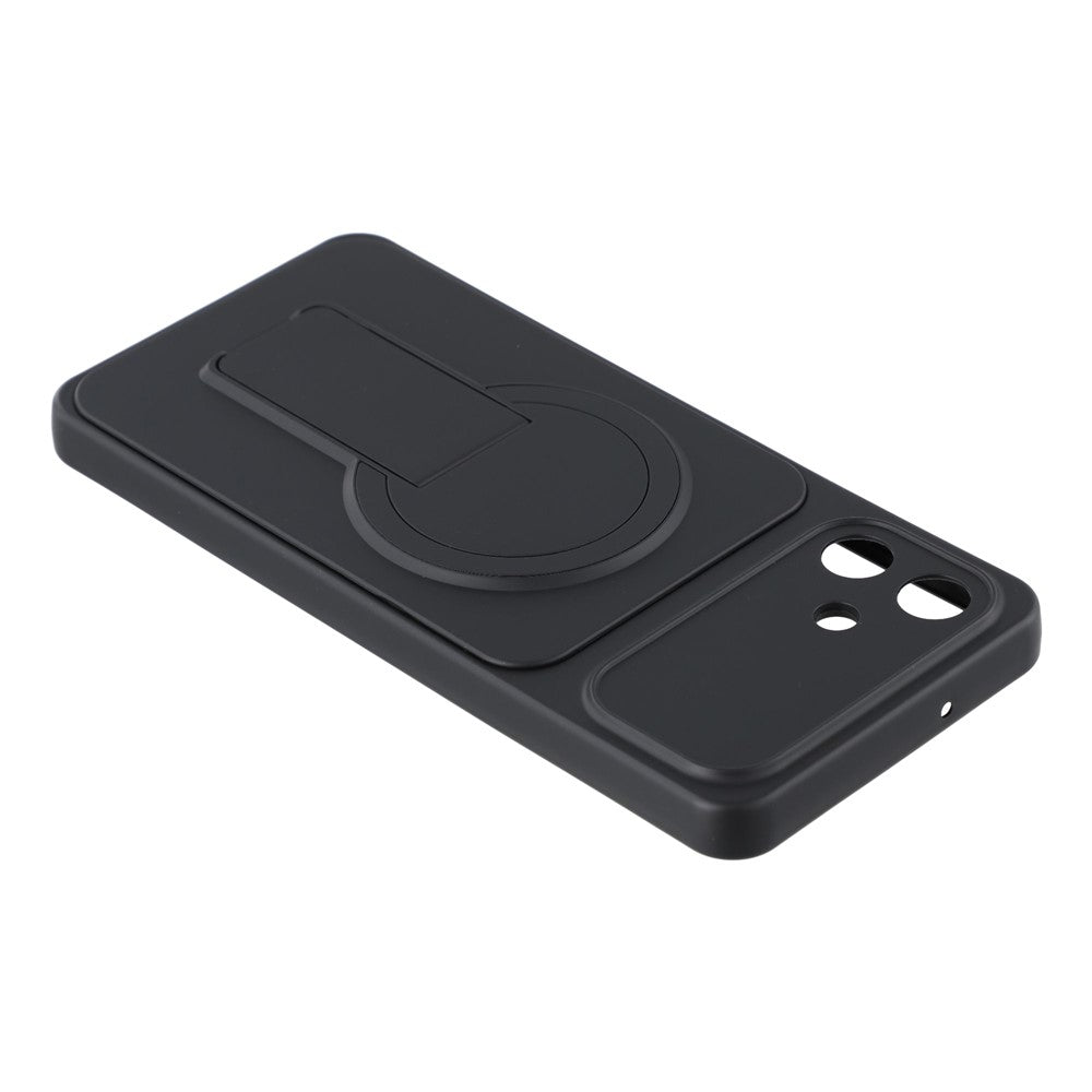Til Samsung Galaxy A06 4G cover Usynlig støttefod Gummi-behandlet akryl + TPU Stødsikkert telefoncover
