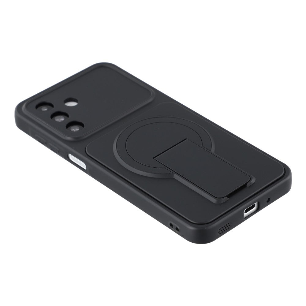 For Samsung Galaxy A16 4G / A16 5G Case Invisible Kickstand Rubberized Acrylic + TPU Shockproof Phone Cover