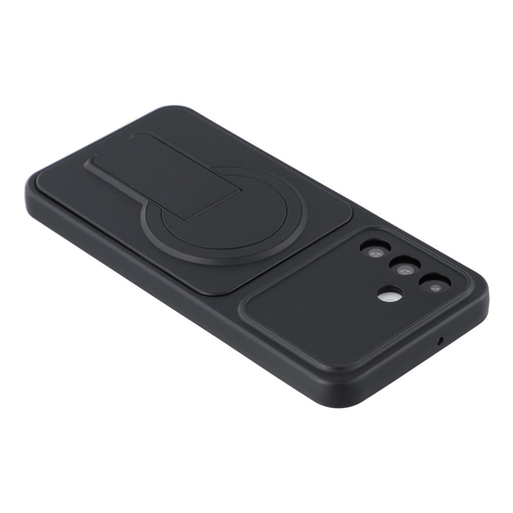For Samsung Galaxy A16 4G / A16 5G Case Invisible Kickstand Rubberized Acrylic + TPU Shockproof Phone Cover