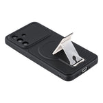 For Samsung Galaxy A36 5G Case Invisible Kickstand Rubberized Acrylic + TPU Shockproof Phone Cover