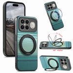 Xiaomi Redmi K90 Pro Max 5G / Xiaomi Poco F8 Ultra magnetisk cover med roterende stativ, PU-læder + TPU-mobilcover