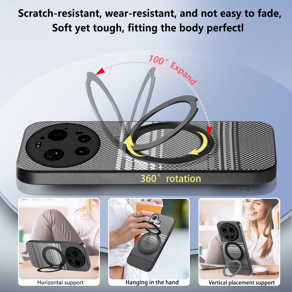 For Xiaomi 17 Ultra 5G Magnetic Case Rotation Kickstand PU Leather + TPU Phone Cover