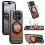For Xiaomi Redmi Note 15 Pro 4G (Global) Magnetic Case Rotation Kickstand PU Leather + TPU Phone Cover