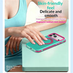 For iPhone 18 Pro / 17 Pro Case Magnetic Kickstand PC+TPU+TPE Honeycomb Cooling Phone Cover