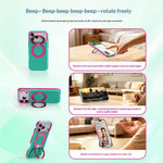 For iPhone 18 Pro / 17 Pro Case Magnetic Kickstand PC+TPU+TPE Honeycomb Cooling Phone Cover
