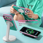 For iPhone 18 Pro / 17 Pro Case Magnetic Kickstand PC+TPU+TPE Honeycomb Cooling Phone Cover