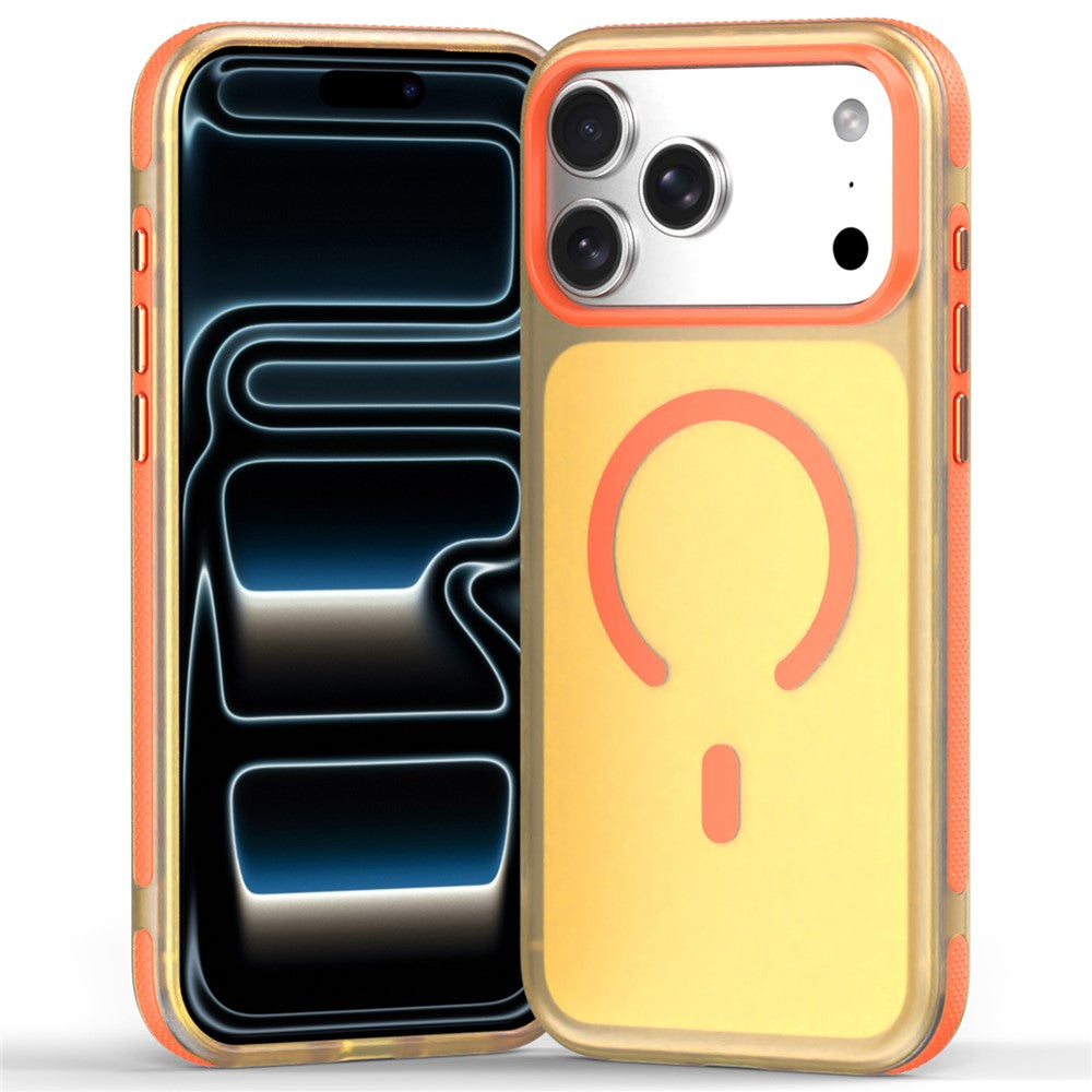 Til iPhone 18 Pro Max / 17 Pro Max magnetisk cover i PC+TPU+TPE blødt telefoncover