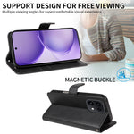 For Oppo Reno16 5G (Global) / Oppo Reno16 Pro 5G (Global) Leather Wallet Case with Strap Solid Color Phone Stand Cover