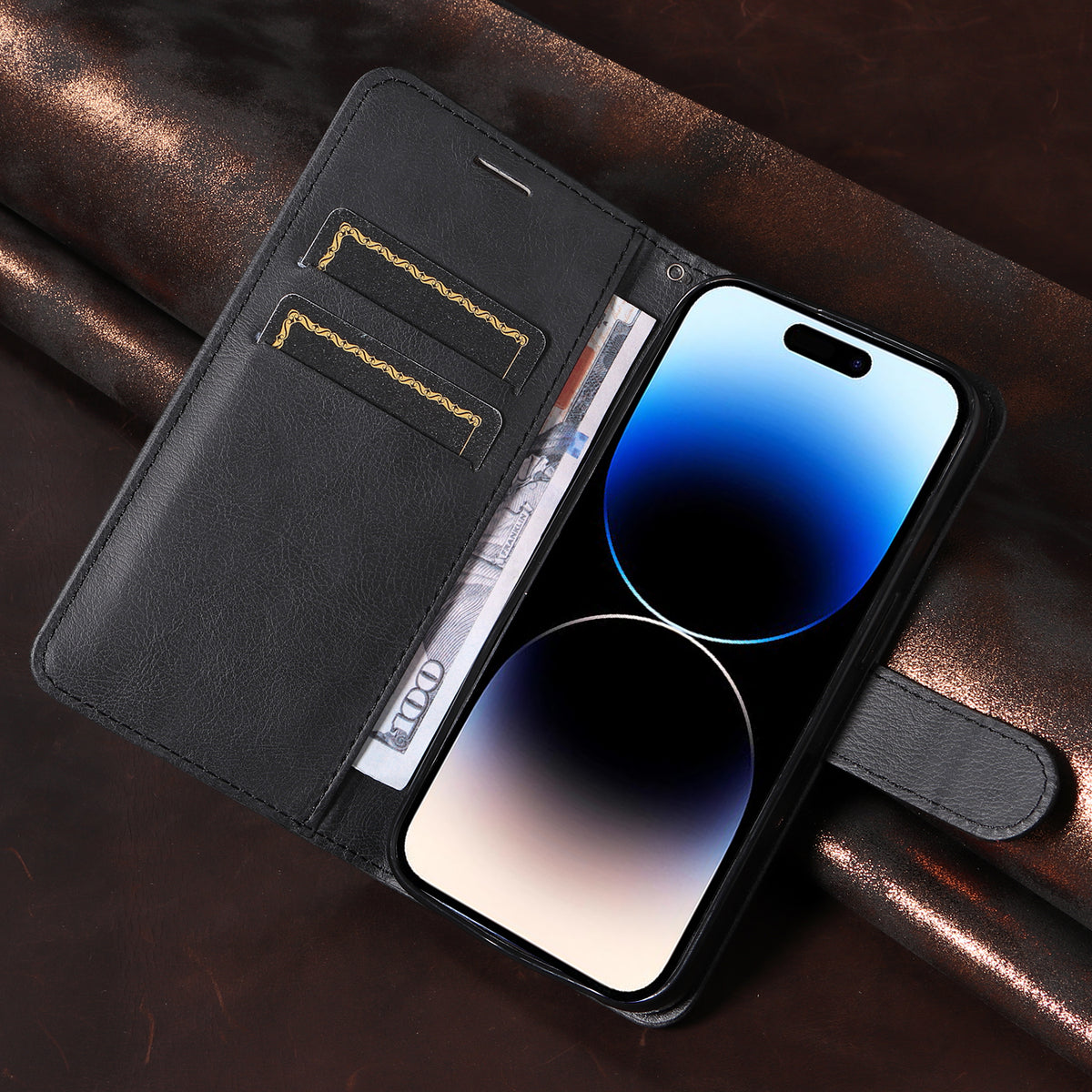 For Oppo Reno16 5G (Global) / Oppo Reno16 Pro 5G (Global) Leather Wallet Case with Strap Solid Color Phone Stand Cover