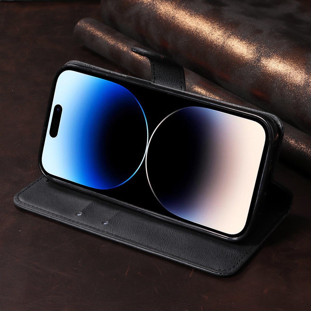 For Oppo Reno16 5G (Global) / Oppo Reno16 Pro 5G (Global) Leather Wallet Case with Strap Solid Color Phone Stand Cover