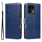 For Oppo Reno16 5G (Global) / Oppo Reno16 Pro 5G (Global) Leather Wallet Case with Strap Solid Color Phone Stand Cover