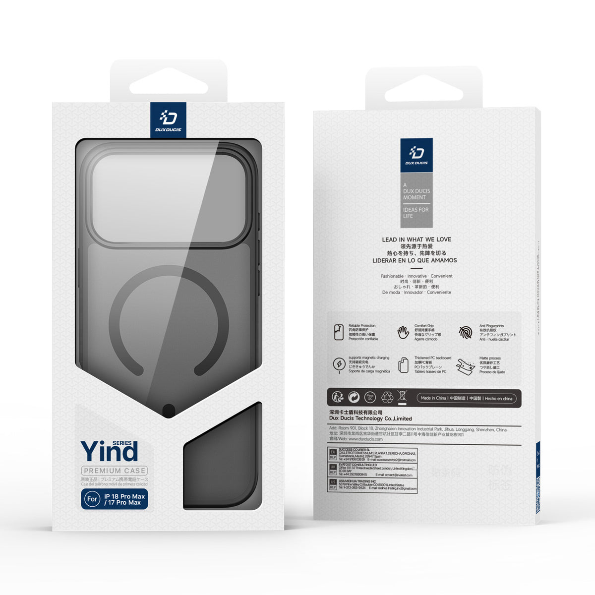 DUX DUCIS Yind iPhone 17 Pro Max / 18 Pro Max Skal MagSafe - Svart