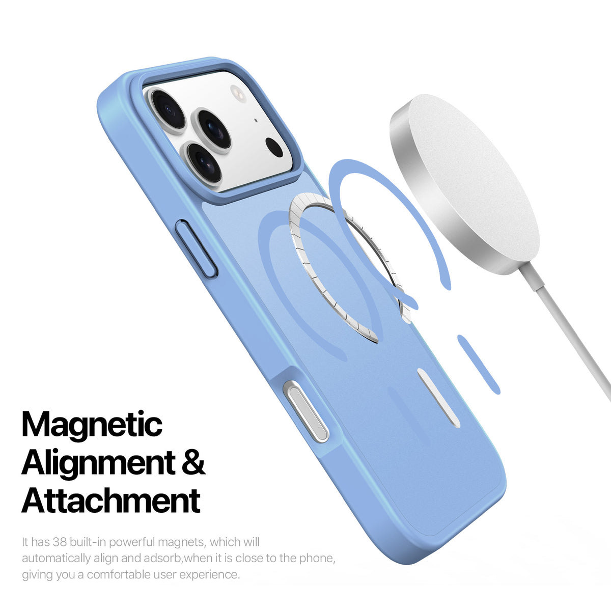 DUX DUCIS Yind iPhone 17 Pro Max / 18 Pro Max Skal MagSafe - Ljusblå