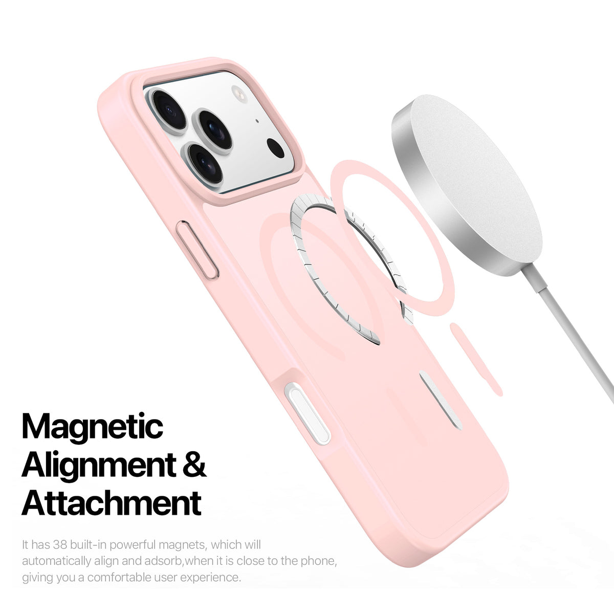 DUX DUCIS Yind iPhone 17 Pro Max / 18 Pro Max Skal MagSafe - Ljusrosa