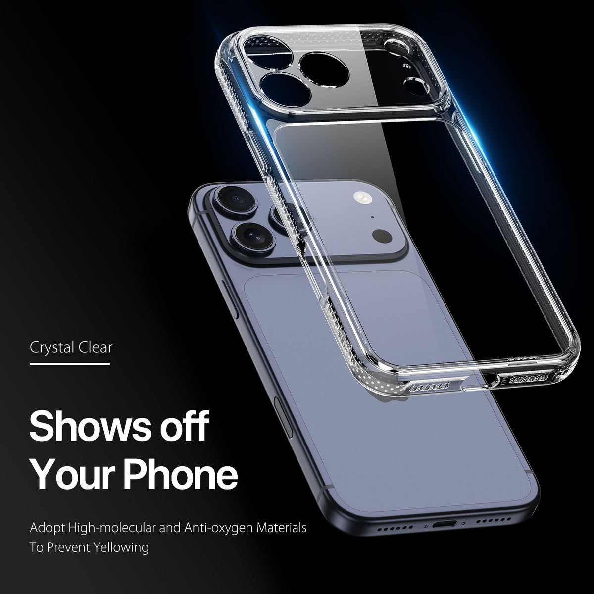 DUX DUCIS til iPhone 18 Pro Max / 17 Pro Max Gennemsigtigt telefoncover Clin Series TPU + PC Anti-fald bagside