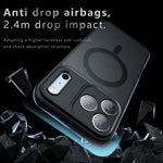 For iPhone 18 Pro / 17 Pro Magnetic Case TPU + PC Matte Skin Touch Phone Cover