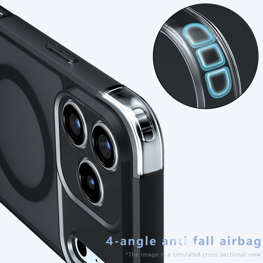 For iPhone 18 Pro / 17 Pro Magnetic Case TPU + PC Matte Skin Touch Phone Cover