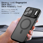 For iPhone 18 Pro / 17 Pro Magnetic Case TPU + PC Matte Skin Touch Phone Cover