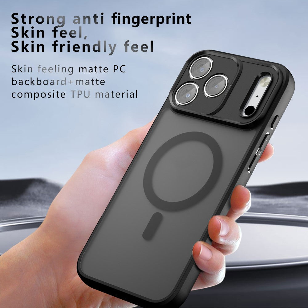 For iPhone 18 Pro / 17 Pro Magnetic Case TPU + PC Matte Skin Touch Phone Cover